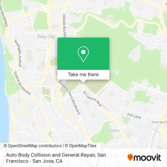 Auto Body Collision and General Repair map
