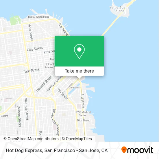 Hot Dog Express map