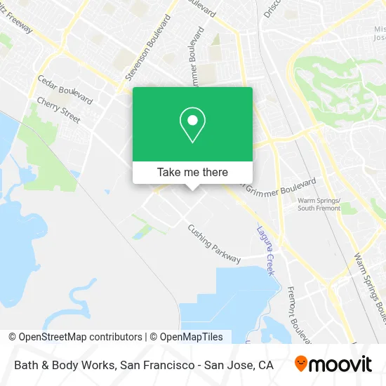 Bath & Body Works map