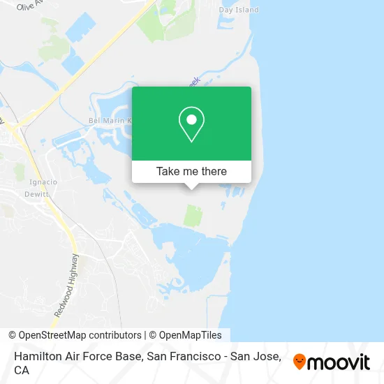 Hamilton Air Force Base map