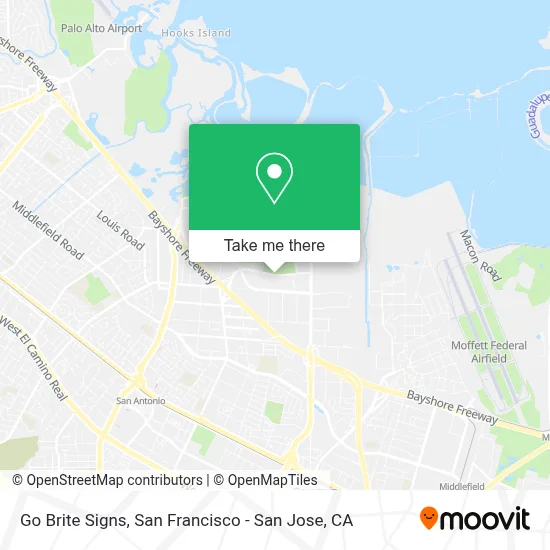 Go Brite Signs map