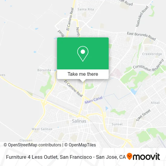 Furniture 4 Less Outlet map
