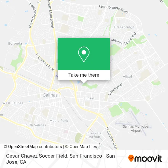 Cesar Chavez Soccer Field map