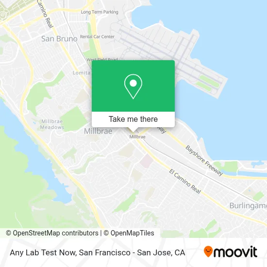 Any Lab Test Now map