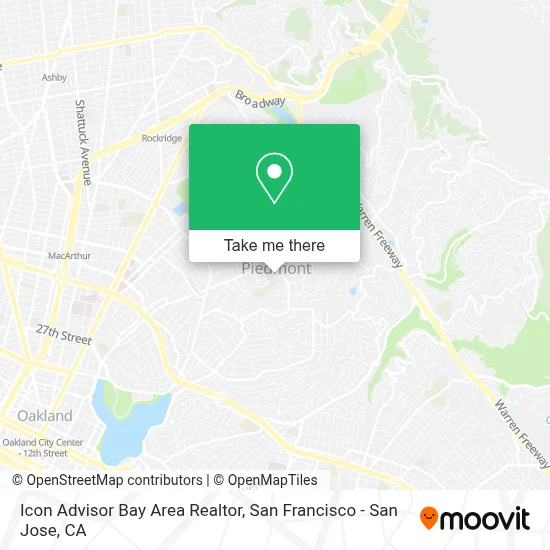 Icon Advisor Bay Area Realtor map