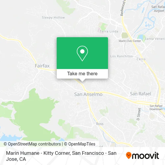 Marin Humane - Kitty Corner map