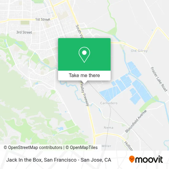 Jack In the Box map
