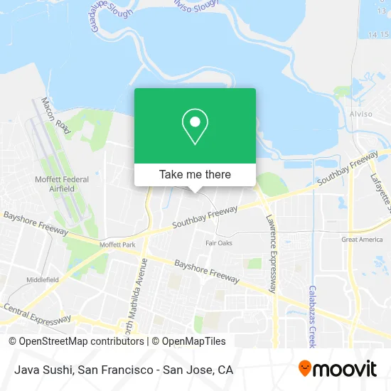 Java Sushi map