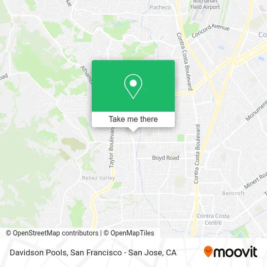 Davidson Pools map