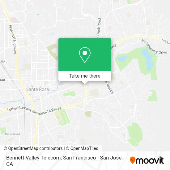 Bennett Valley Telecom map