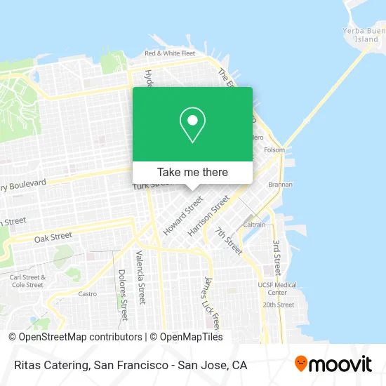 Ritas Catering map