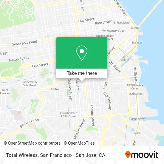 Total Wireless map