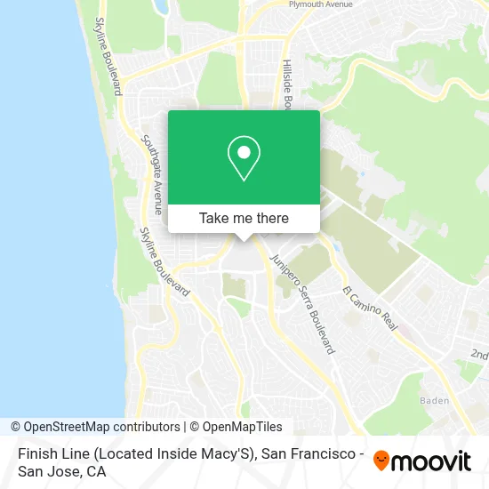 Finish Line (Located Inside Macy'S) map