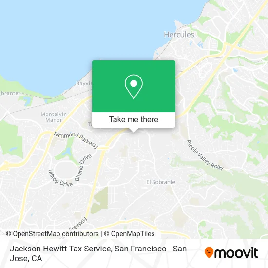 Jackson Hewitt Tax Service map