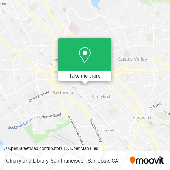Cherryland Library map