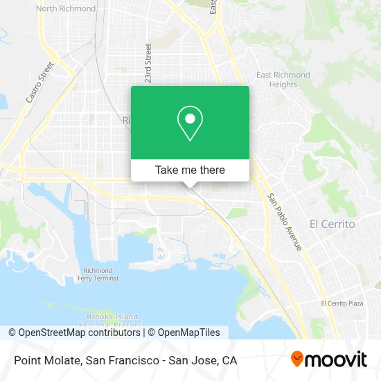 Point Molate map