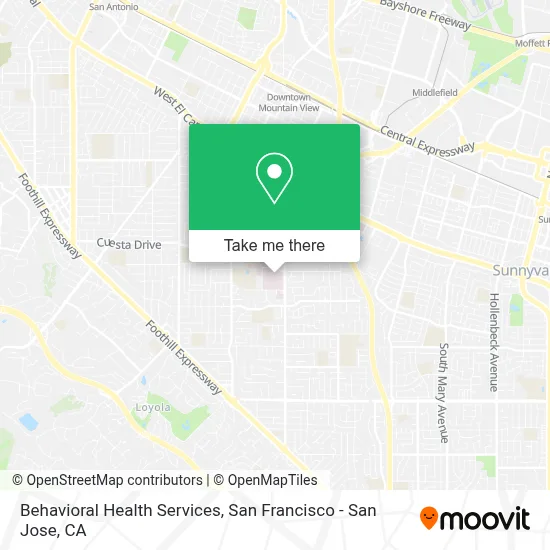 Behavioral Health Services map