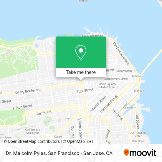 Dr. Malcolm Pyles map