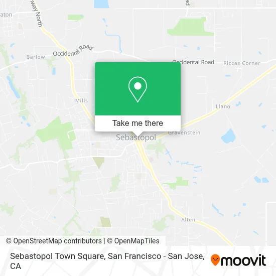 Sebastopol Town Square map