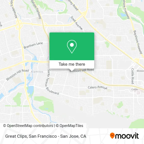 Great Clips map