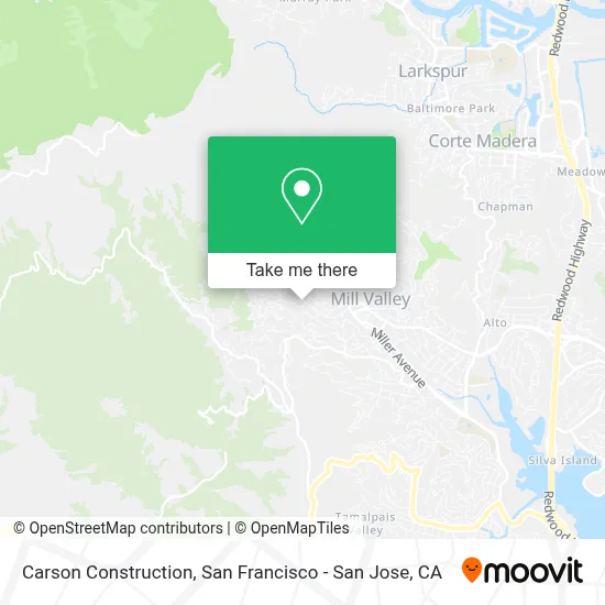 Carson Construction map