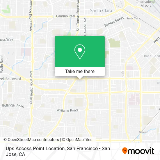 Ups Access Point Location map