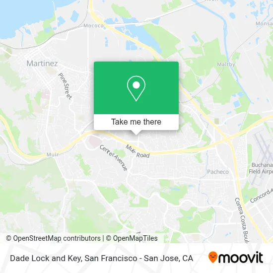 Dade Lock and Key map