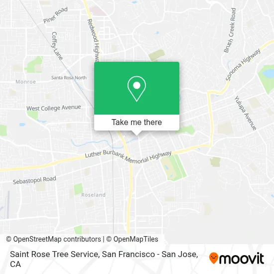 Saint Rose Tree Service map