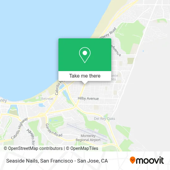 Seaside Nails map