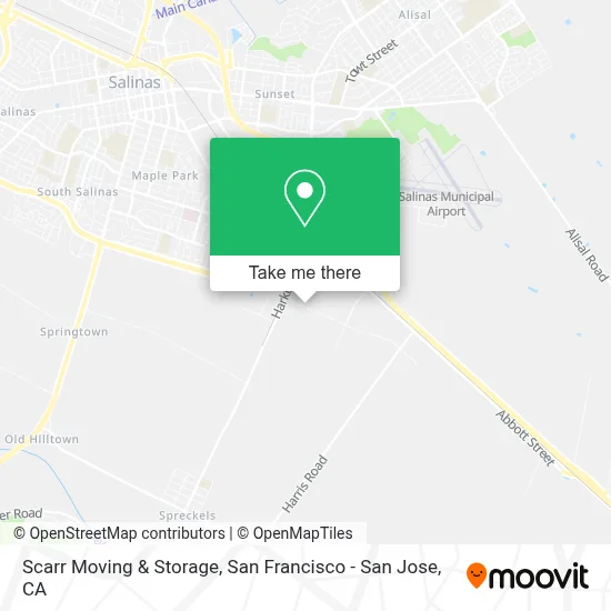 Scarr Moving & Storage map