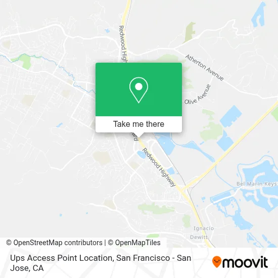 Ups Access Point Location map