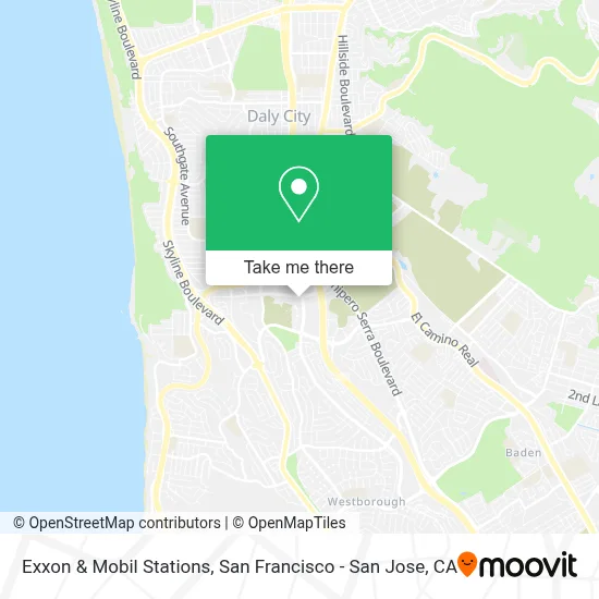 Exxon & Mobil Stations map