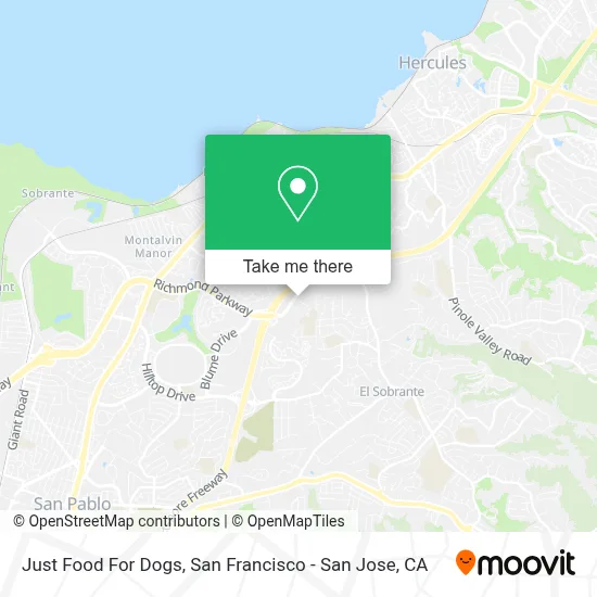 Just Food For Dogs map