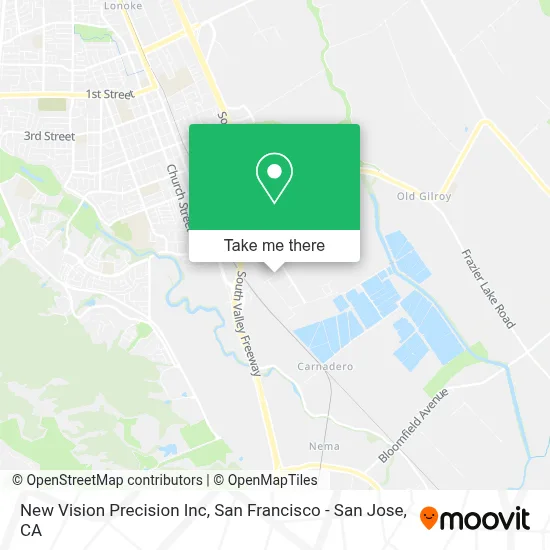New Vision Precision Inc map