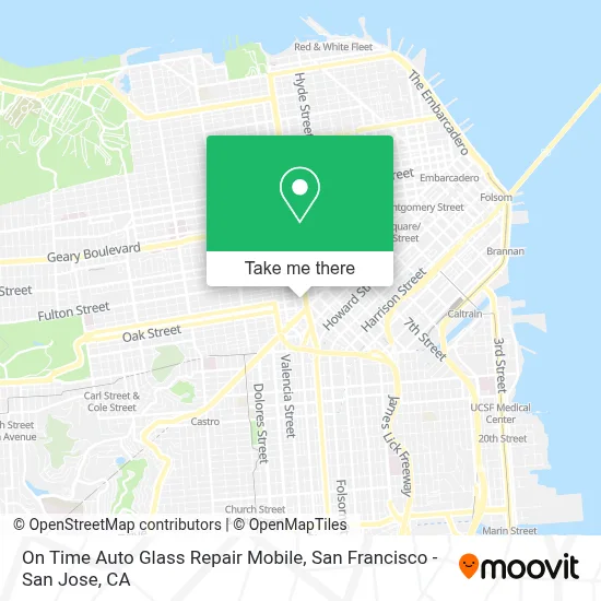 On Time Auto Glass Repair Mobile map