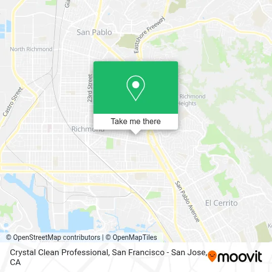 Crystal Clean Professional map