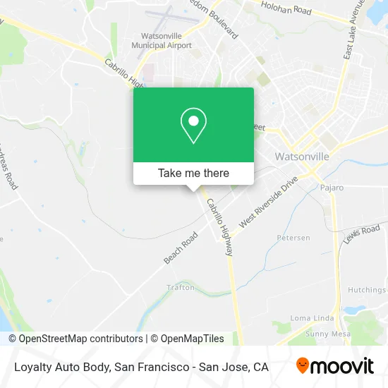 Loyalty Auto Body map