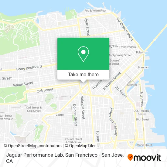 Jaguar Performance Lab map