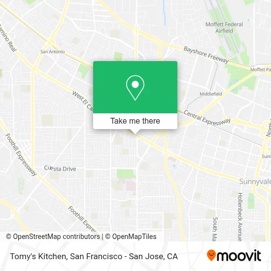 Tomy's Kitchen map
