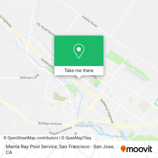 Manta Ray Pool Service map