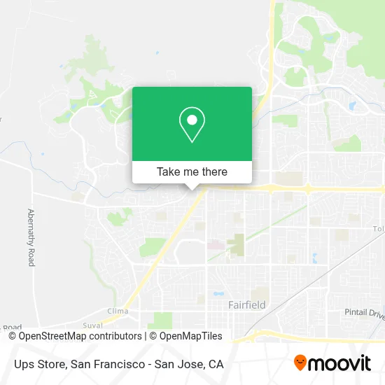 Ups Store map