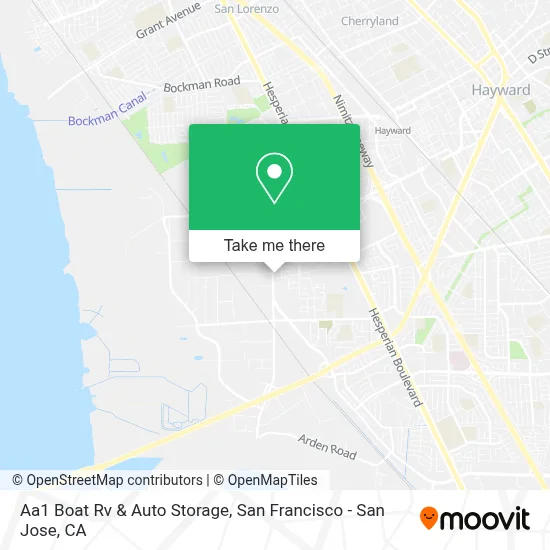 Aa1 Boat Rv & Auto Storage map