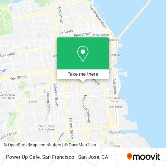 Power Up Cafe map