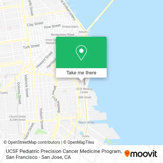 UCSF Pediatric Precision Cancer Medicine Program map