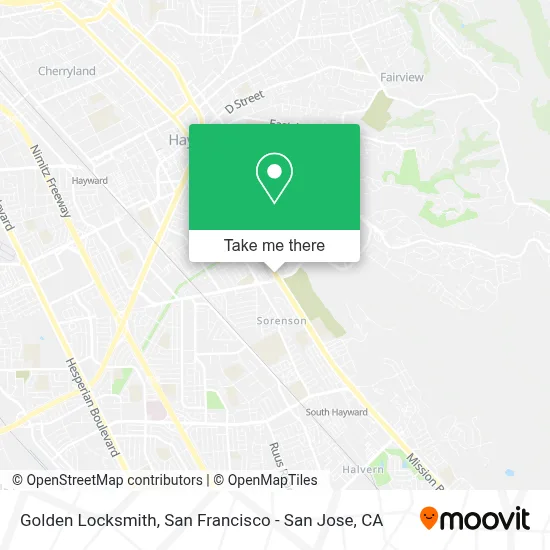 Golden Locksmith map