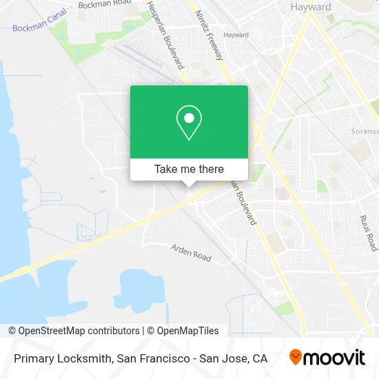 Primary Locksmith map