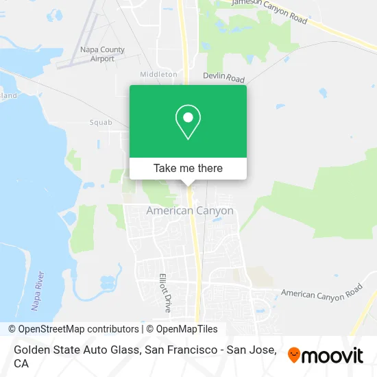 Golden State Auto Glass map