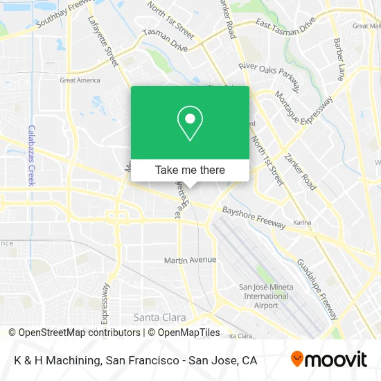 K & H Machining map