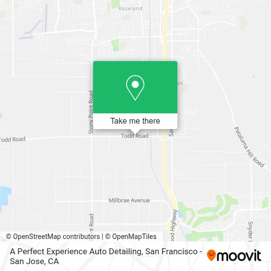 A Perfect Experience Auto Detailing map