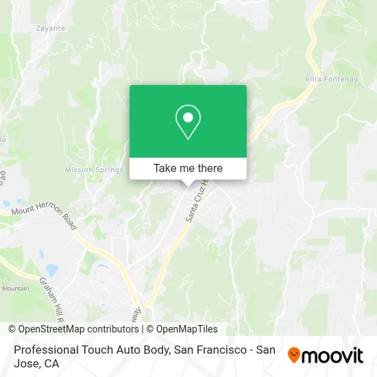 Professional Touch Auto Body map
